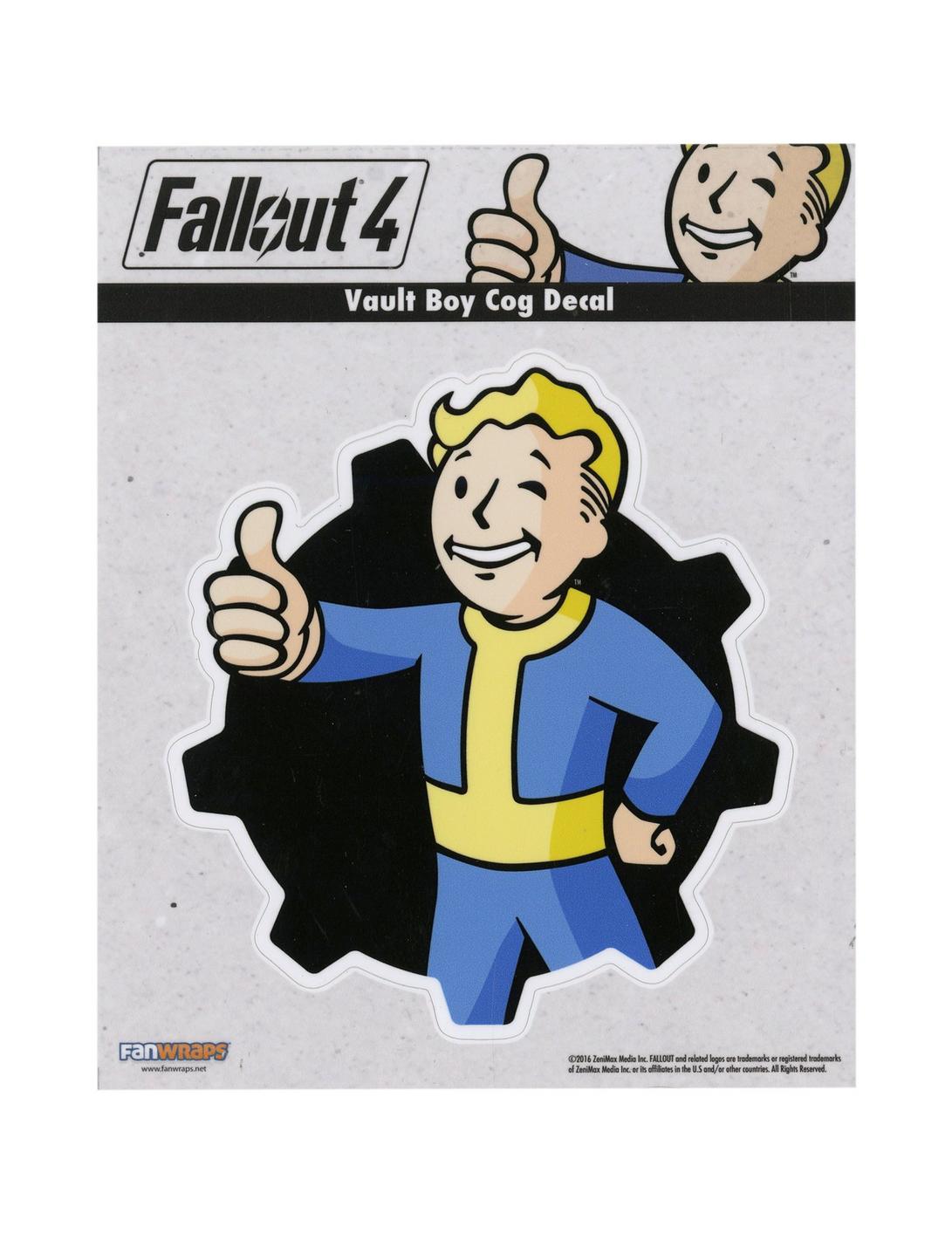 Fallout 4 Vault Boy Cog Decal, , hi-res