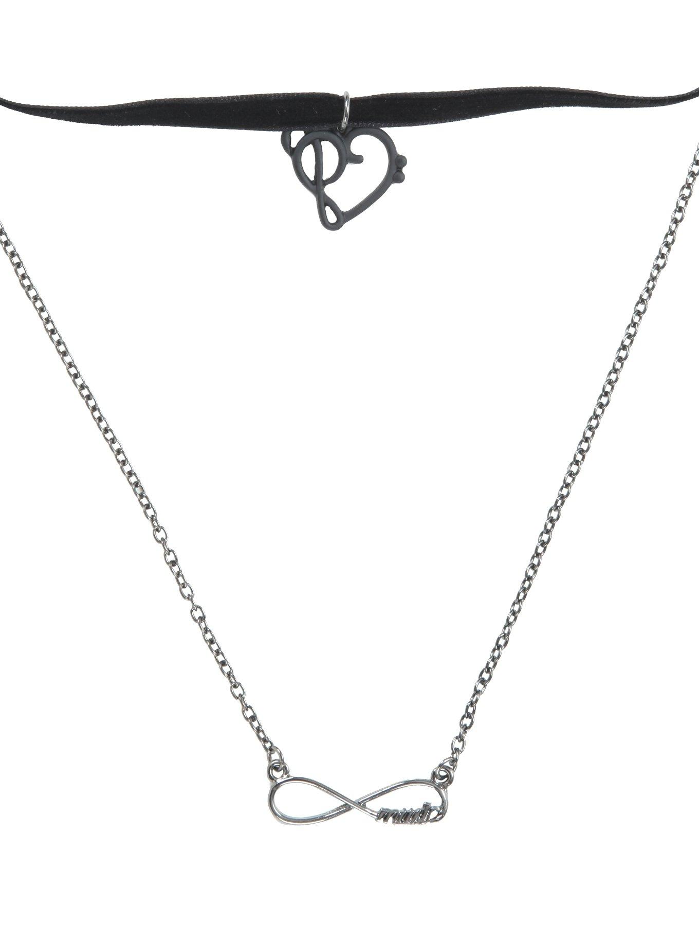 Blackheart Music Infinity Layered Choker Necklace, , hi-res