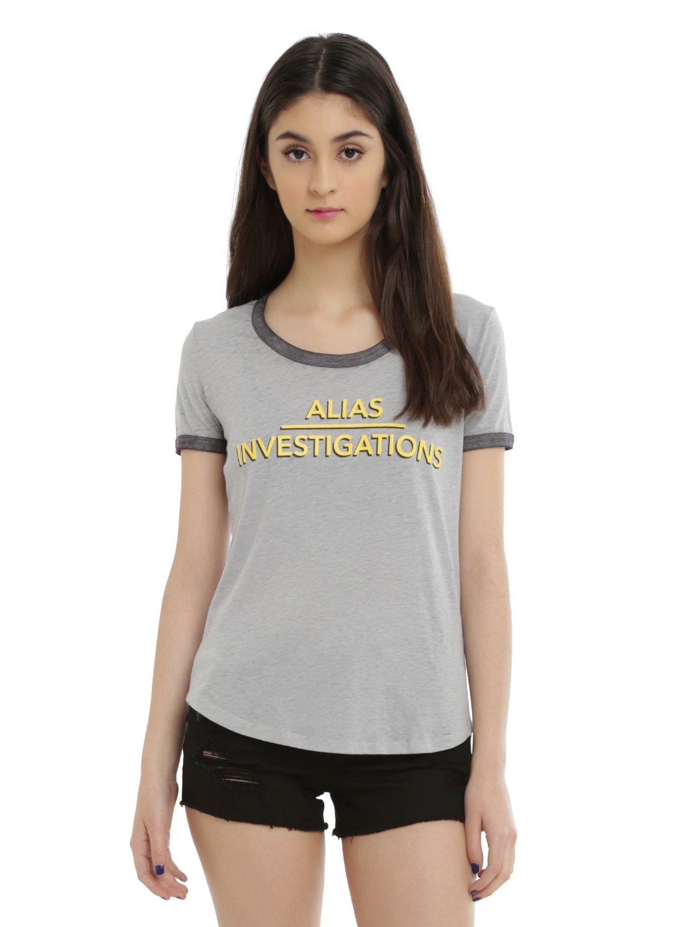 Marvel Jessica Jones Alias Investigations Girls Ringer T-Shirt, , hi-res