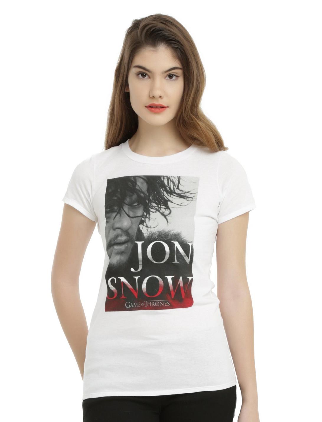 Game Of Thrones Jon Snow Girls T-Shirt, WHITE, hi-res
