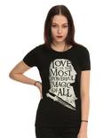 Once Upon A Time Rumplestiltskin Love Quote Girls T-Shirt, , hi-res