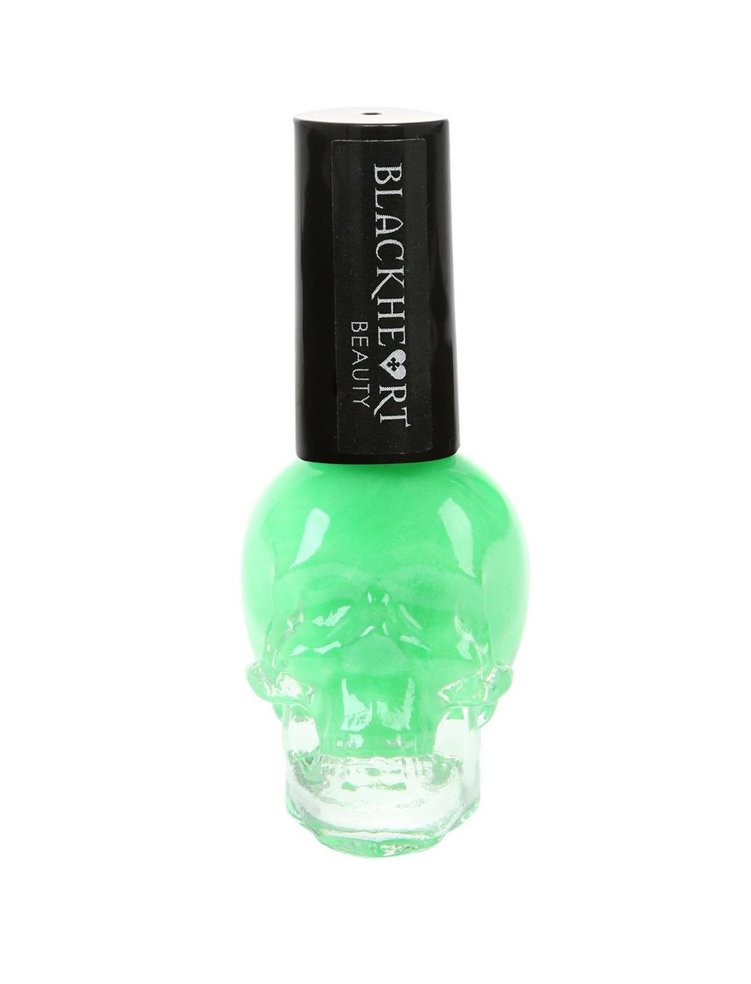 Blackheart Beauty Neon Green Glow In The Dark Nail Polish, , hi-res