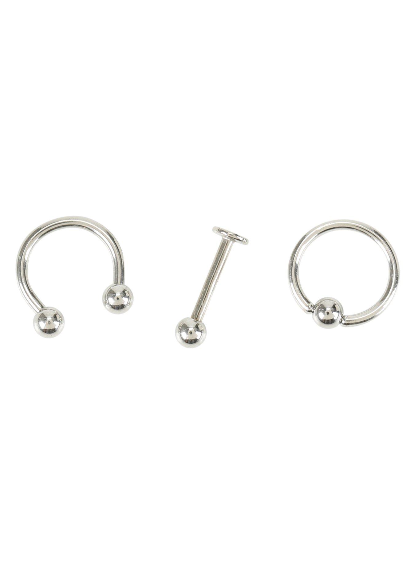 16G Steel Small Diameter Labret 3 Pack, , hi-res