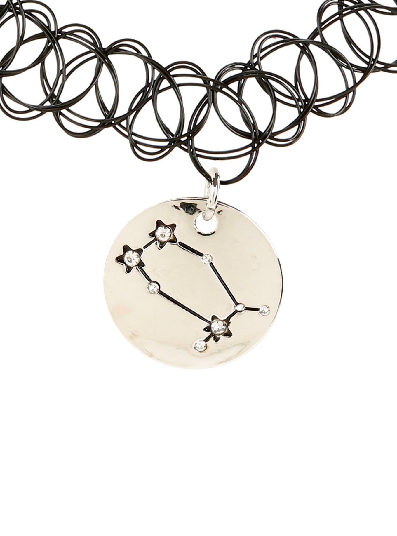 Gemini Constellation Tattoo Choker, , hi-res