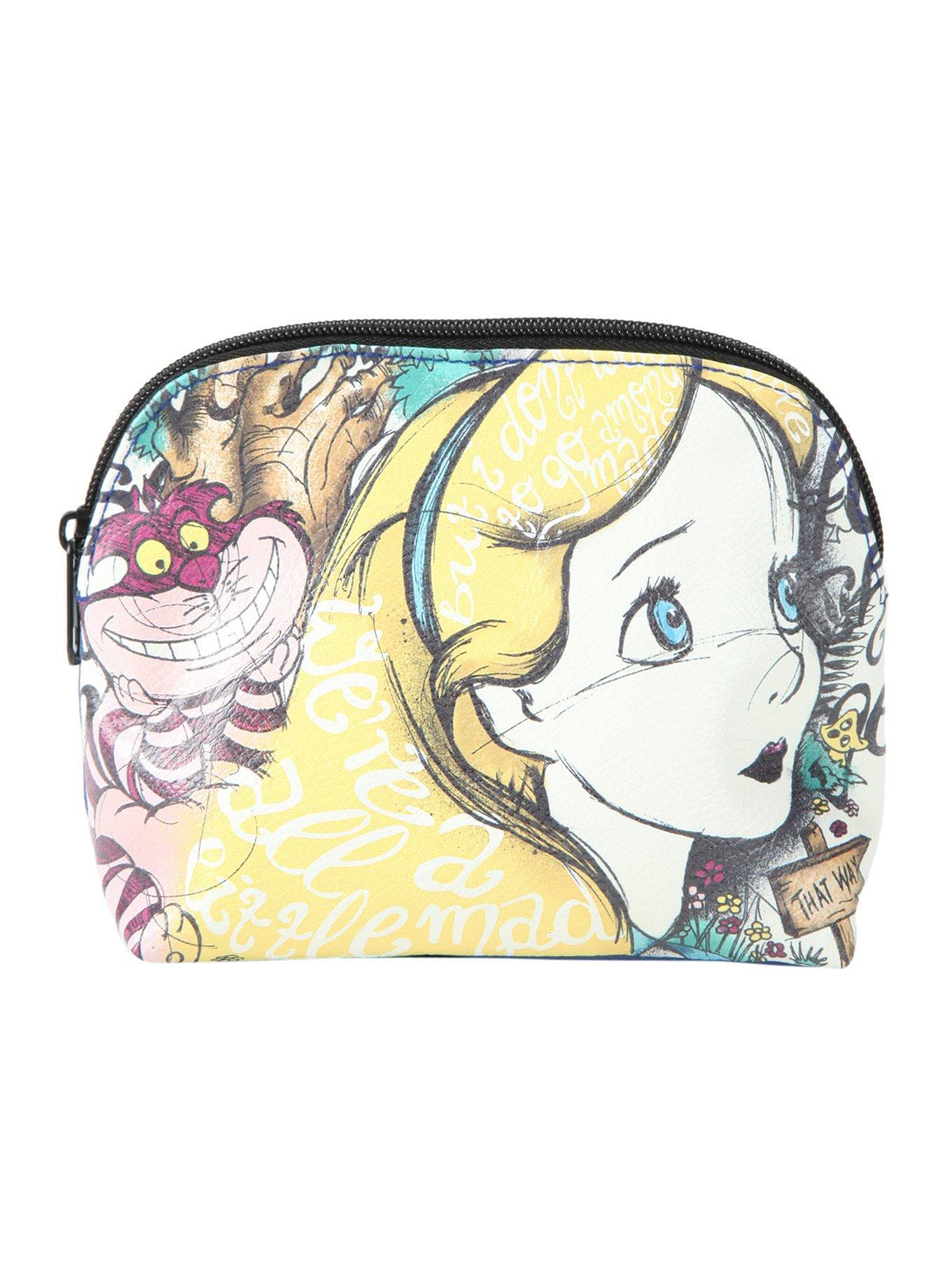 Loungefly Disney Alice In Wonderland Script Makeup Bag, , hi-res