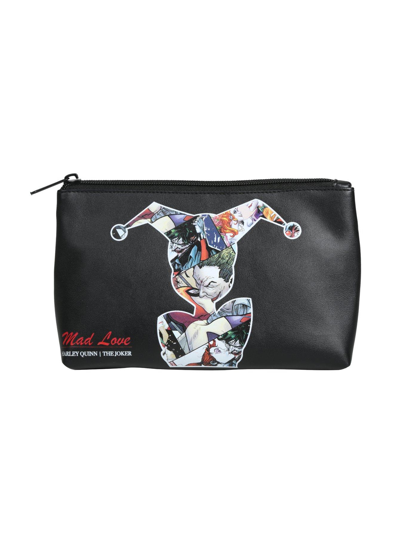 DC Comics Harley Quinn Mad Love Comic Cosmetic Bag, , hi-res