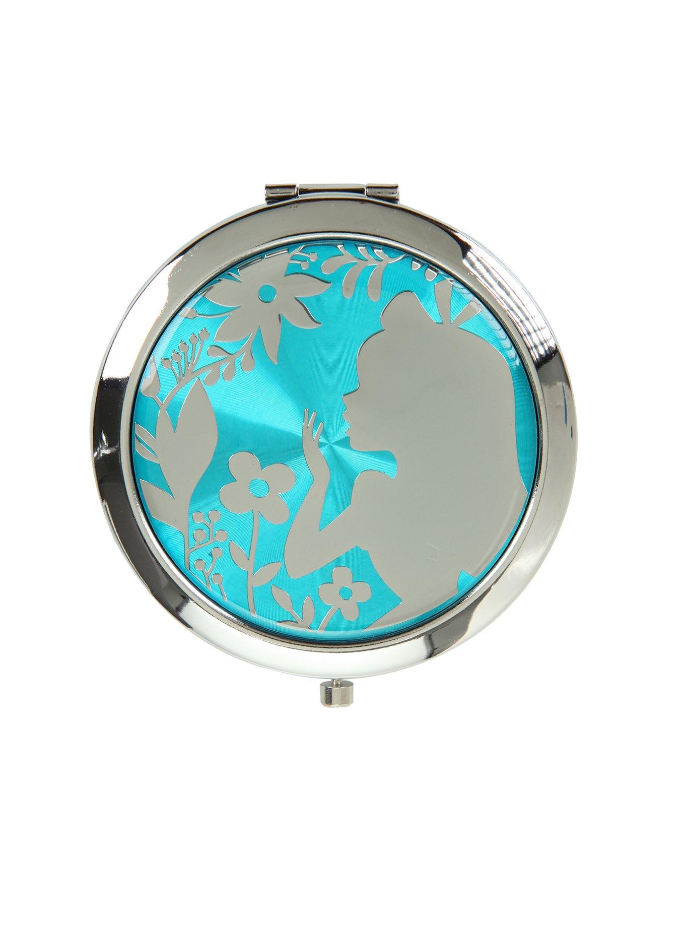 Loungefly Disney Alice In Wonderland Floral Silver Compact Mirror, , hi-res