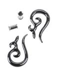 Steel Black Horn Spiral Pincher & Plug 4 Pack, MULTI, hi-res