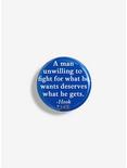 Once Upon A Time Man Unwilling To Fight Hook Quote Pin, , hi-res