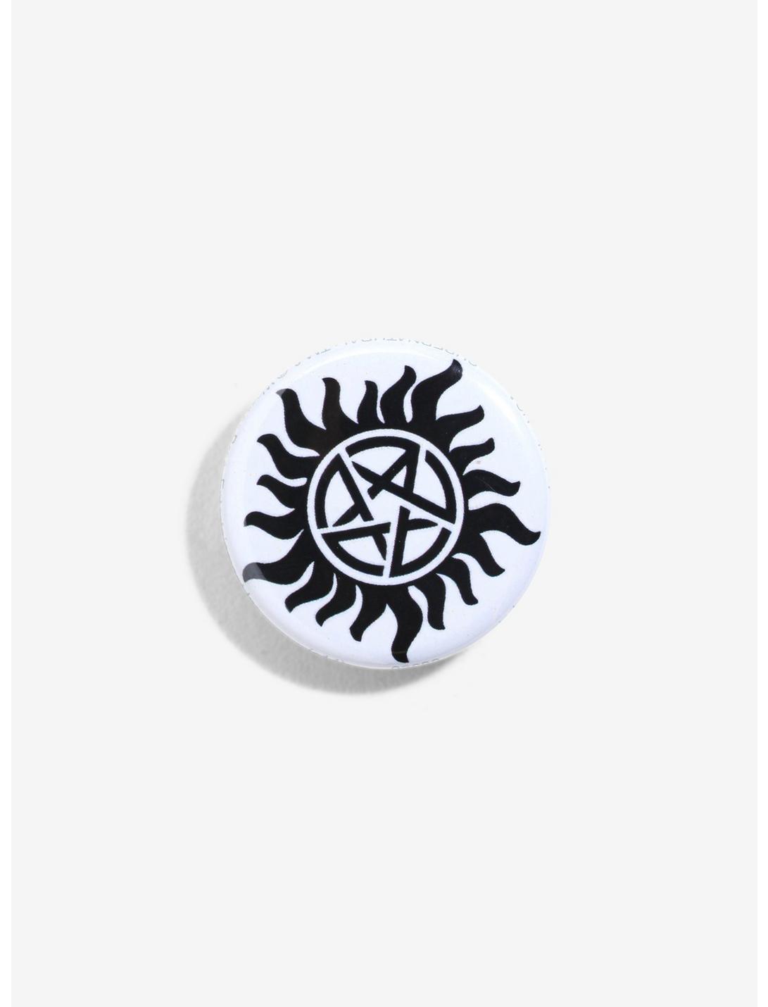 Supernatural Star And Sun Logo Pin, , hi-res
