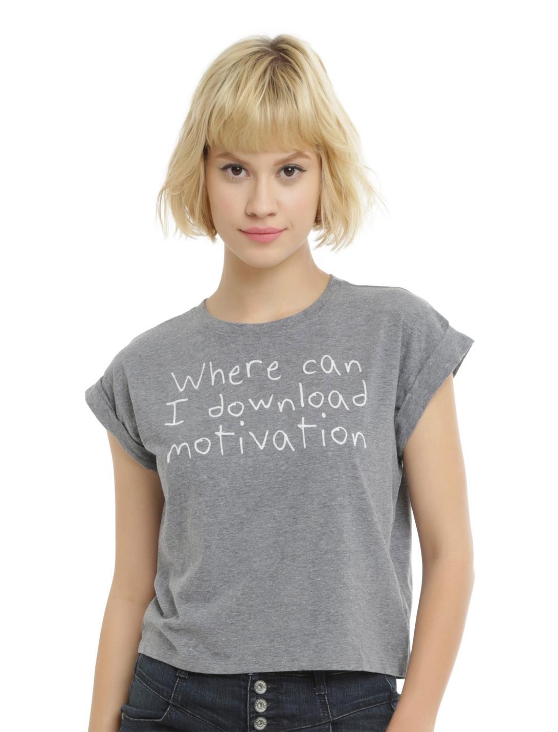 Download Motivation Crop Top, , hi-res