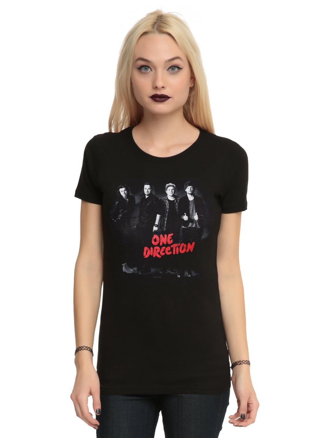 One Direction Standing Girls T-Shirt, BLACK, hi-res