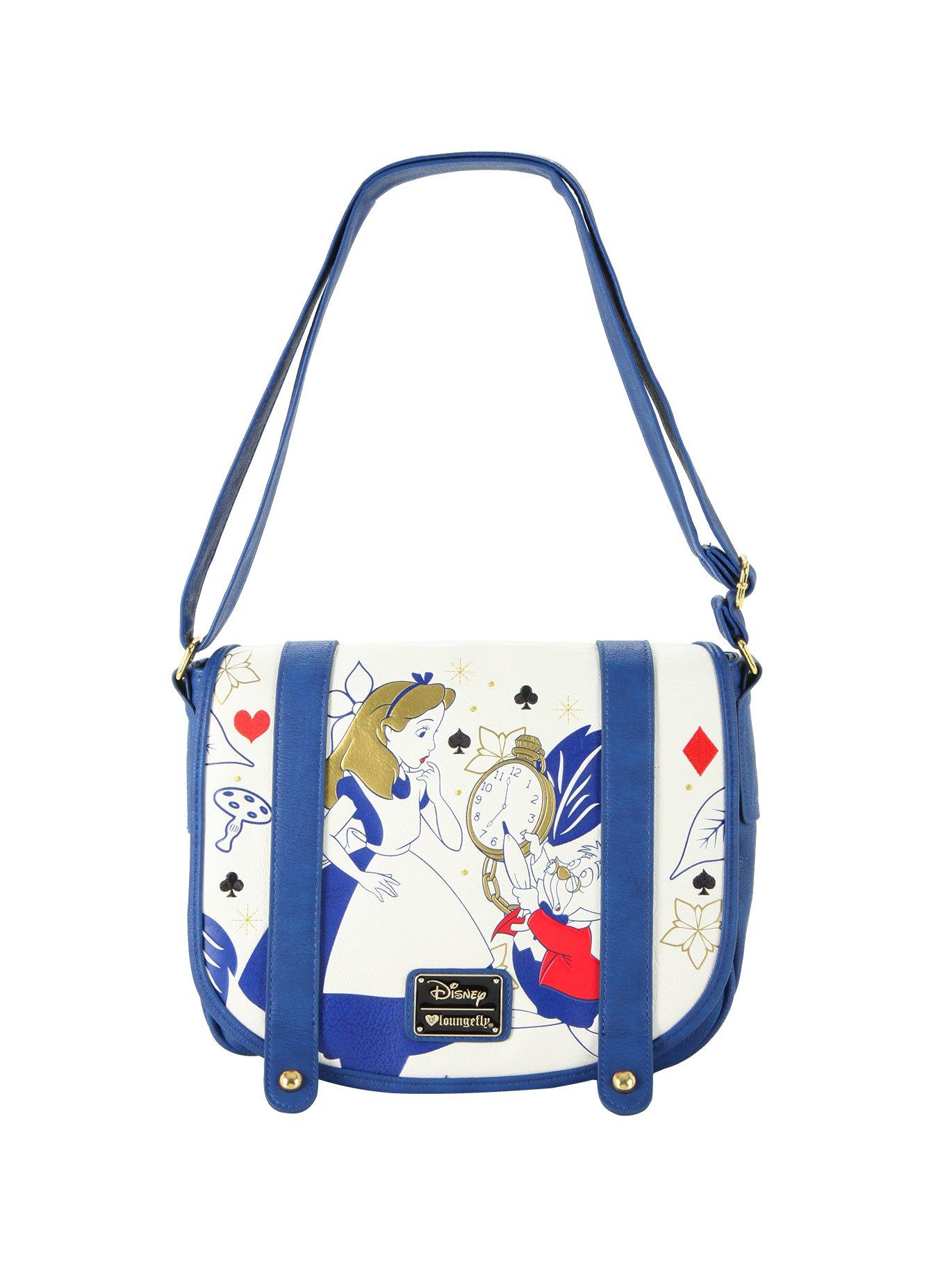 Loungefly Disney Alice In Wonderland Crossbody Double Buckle Bag, , hi-res