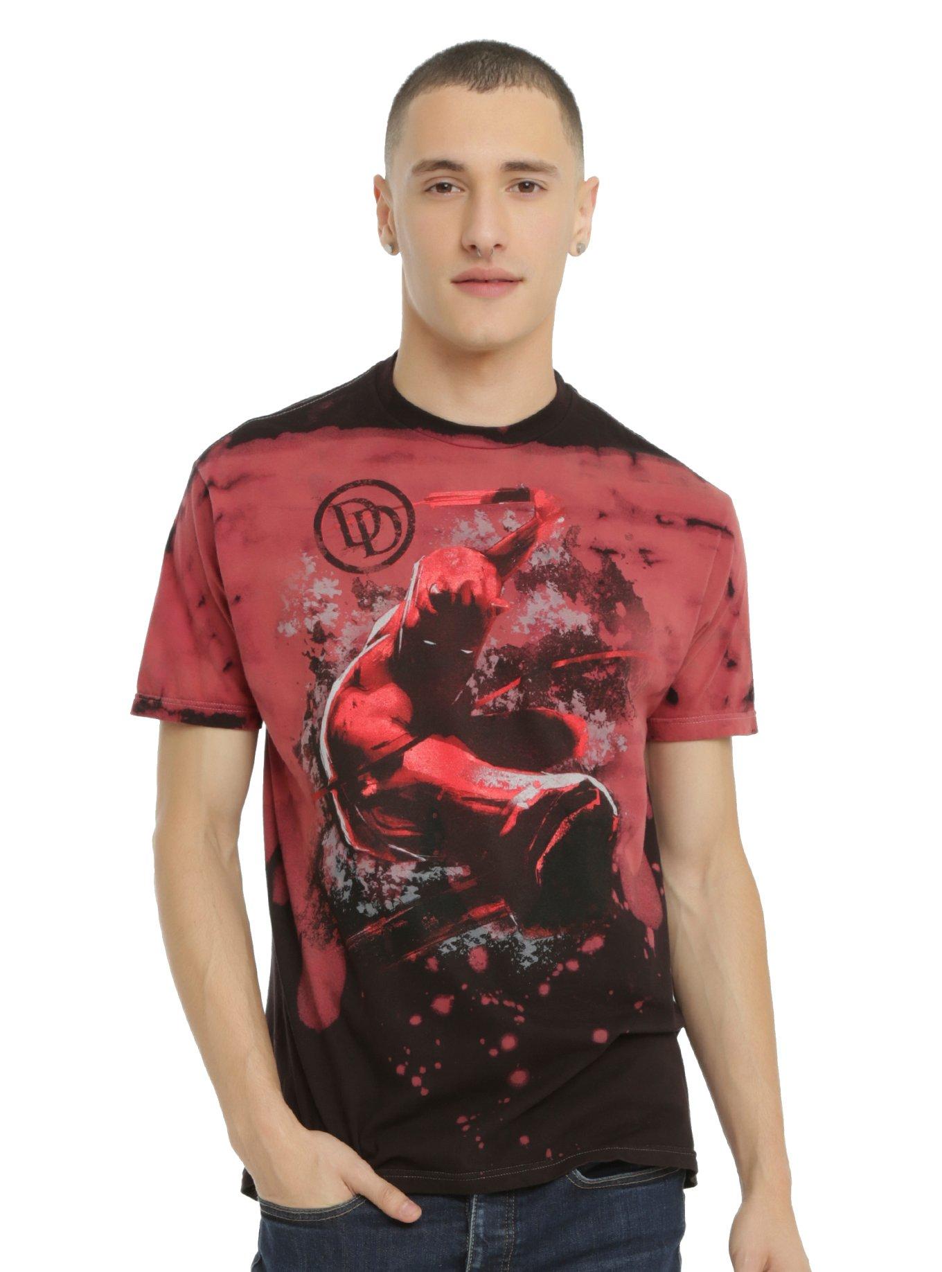 Marvel Daredevil Red Wash T-Shirt | Hot Topic