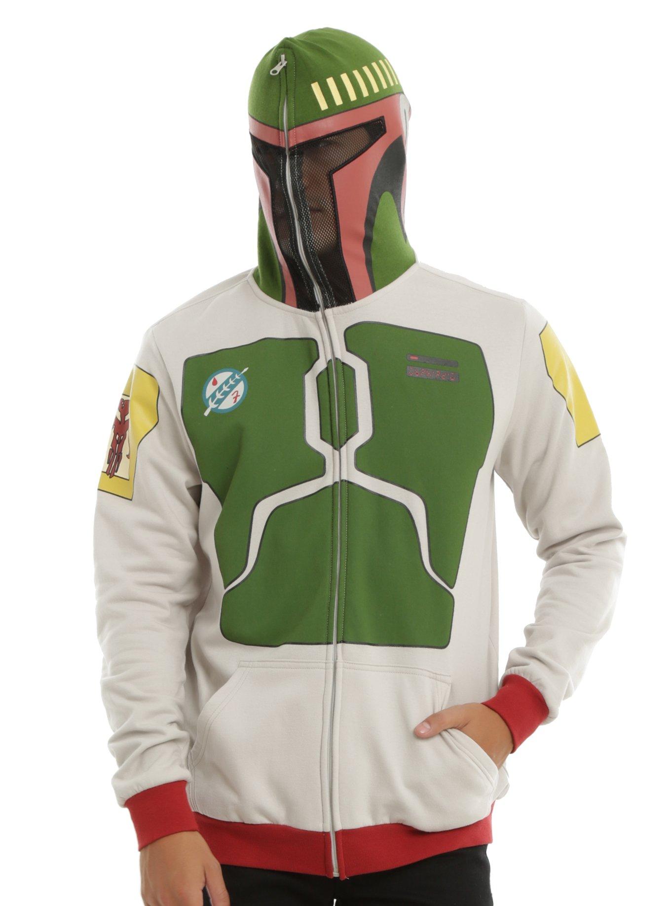 Boba fett zip hot sale up hoodie