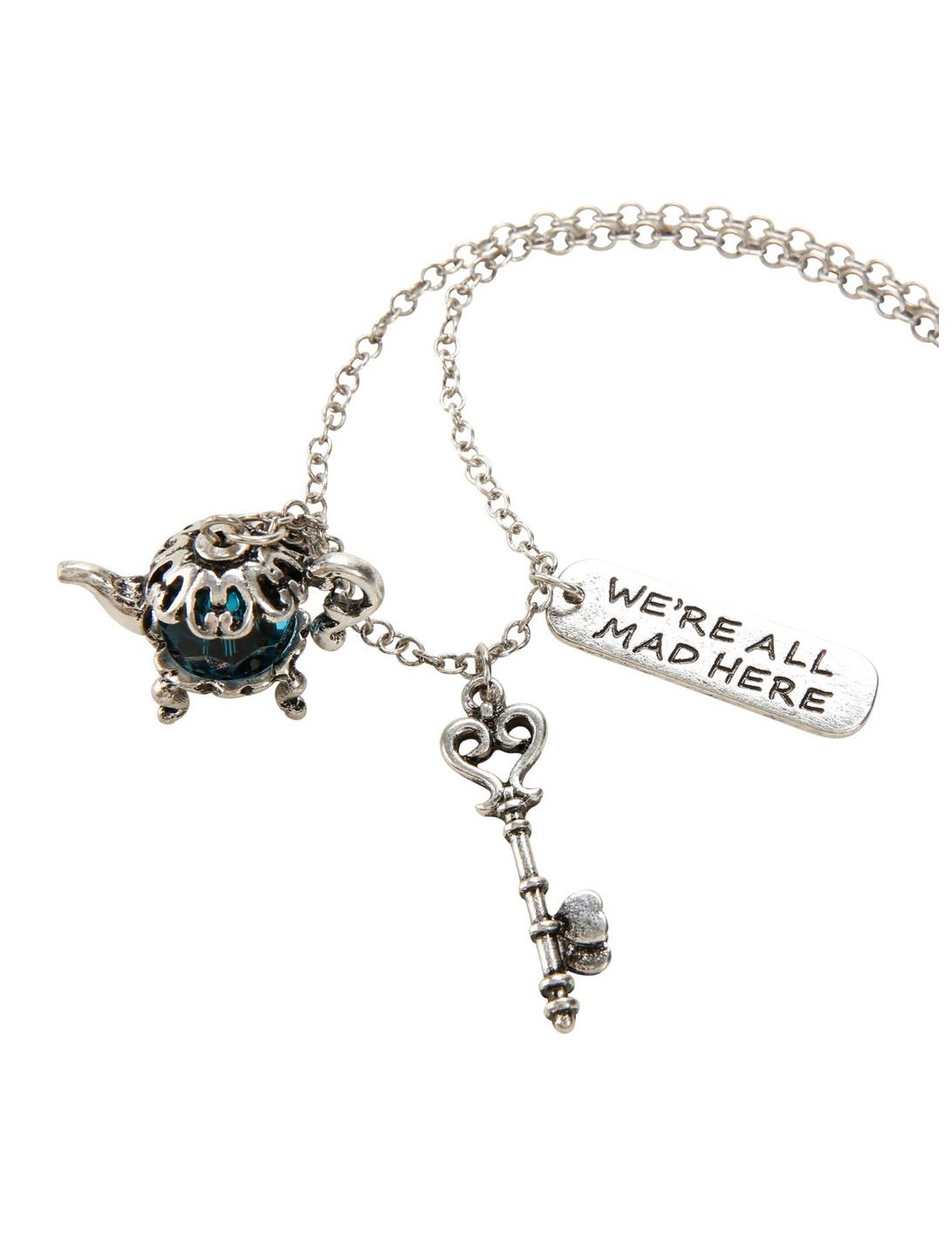 Blackheart Mad Tea & Key Necklace, , hi-res