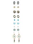 Blackheart Turquoise Accented Earring Set, , hi-res