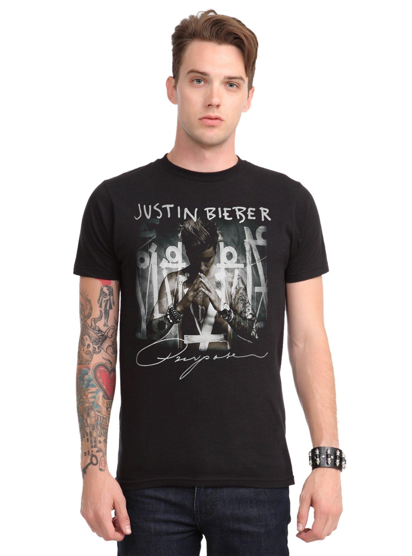 Justin Bieber Purpose Cover T-Shirt Hot Topic