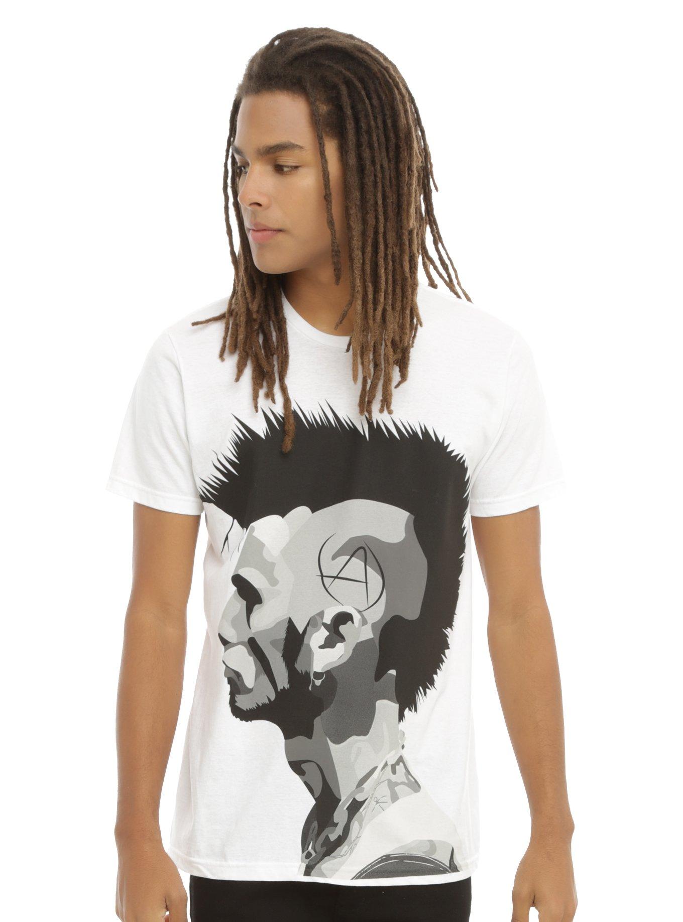 Machine Gun Kelly Profile Anarchy T-Shirt, WHITE, hi-res