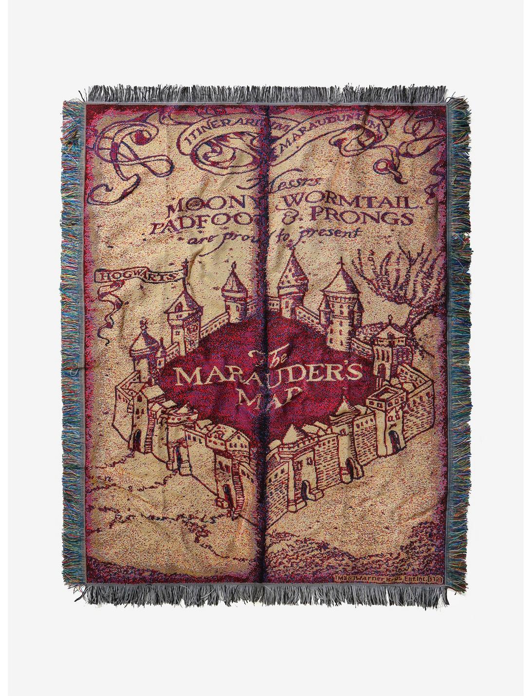 Harry Potter The Marauder's Map Tapestry Throw Blanket, , hi-res