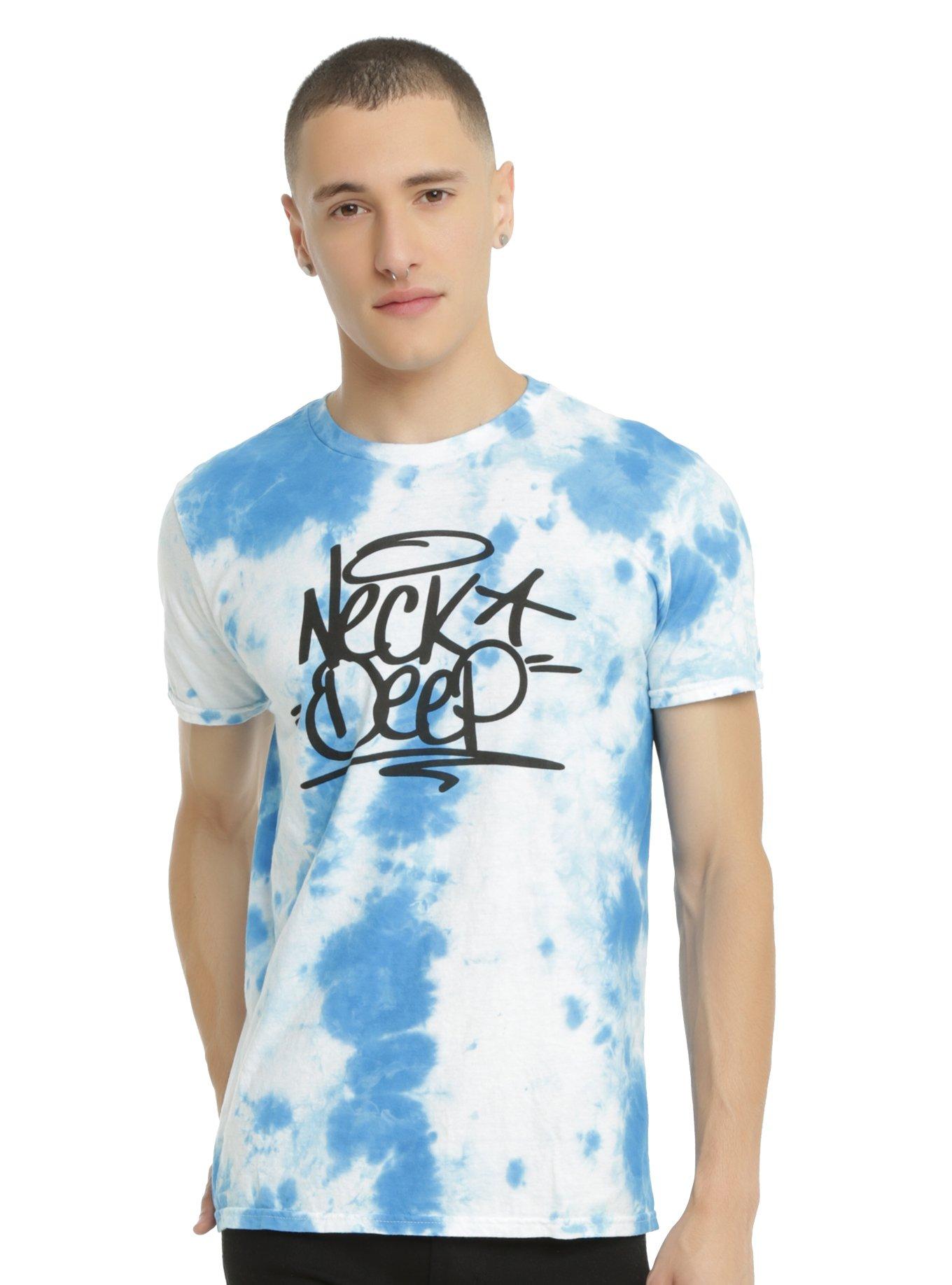 Neck Deep Grafitti Logo Tie Dye T-Shirt, TIE DYE, hi-res