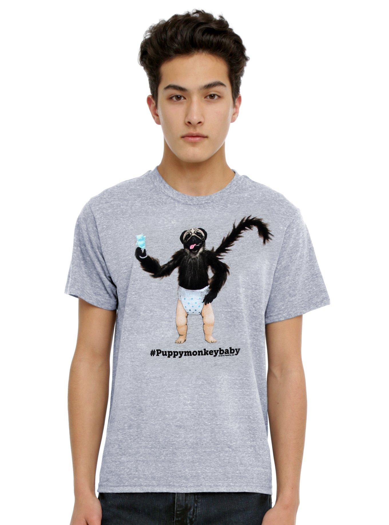 Puppy Monkey Baby #PuppyMonkeyBaby T-Shirt, BLACK, hi-res