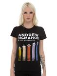 Andrew McMahon In The Wilderness Planes Girls T-Shirt, BLACK, hi-res