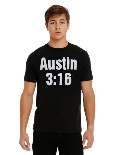 WWE Girl's Stone Cold Steve Austin 3:16 Animated T-Shirt Black