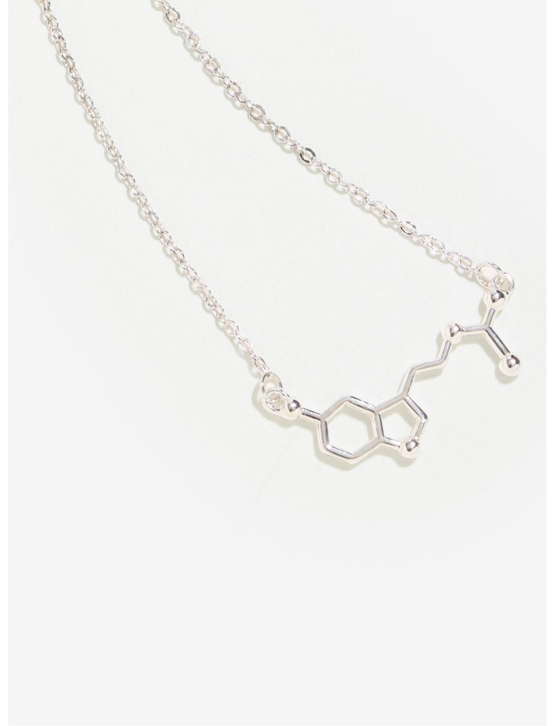 Melatonin Sterling Silver Plated Necklace, , hi-res