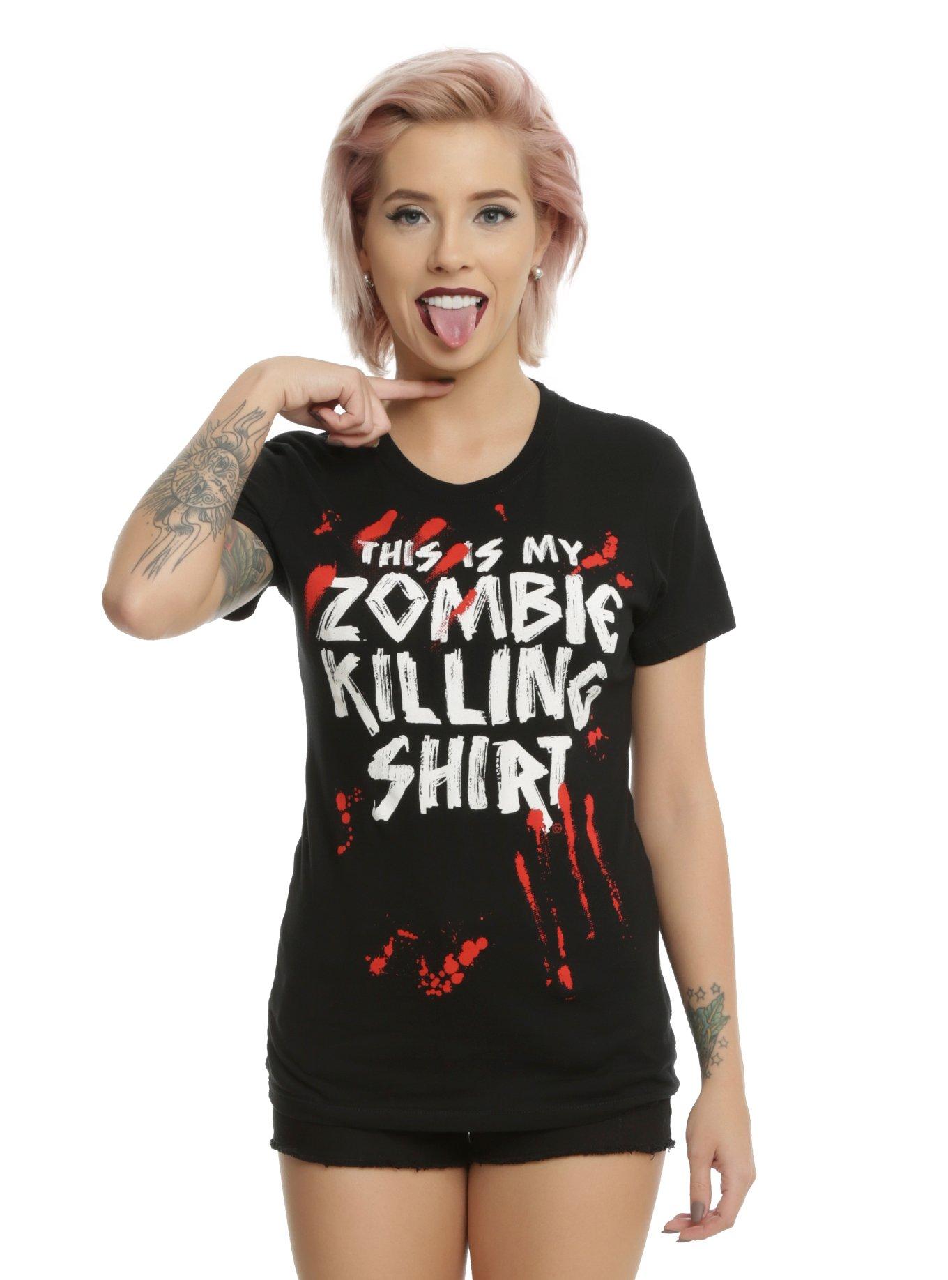 Zombie Killing Girls T-Shirt, BLACK, hi-res