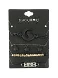 Blackheart Cat Stars & Moon Cord & Chain Bracelet Set, , hi-res