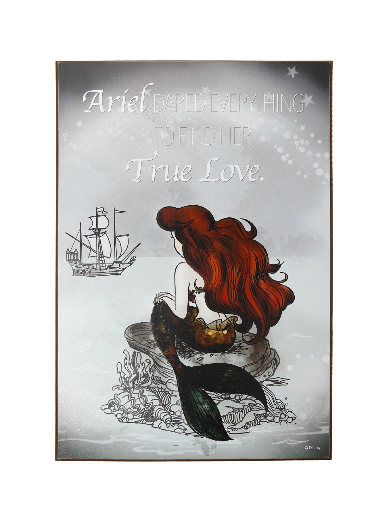 Disney The Little Mermaid Dreams Wood Wall Art, , hi-res