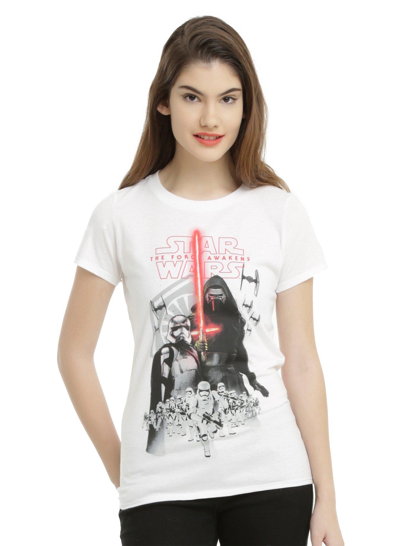 Star Wars: The Force Awakens First Order Girls T-Shirt, WHITE, hi-res