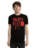 American Horror Story: Hotel Blood Logo T-Shirt, BLACK, hi-res