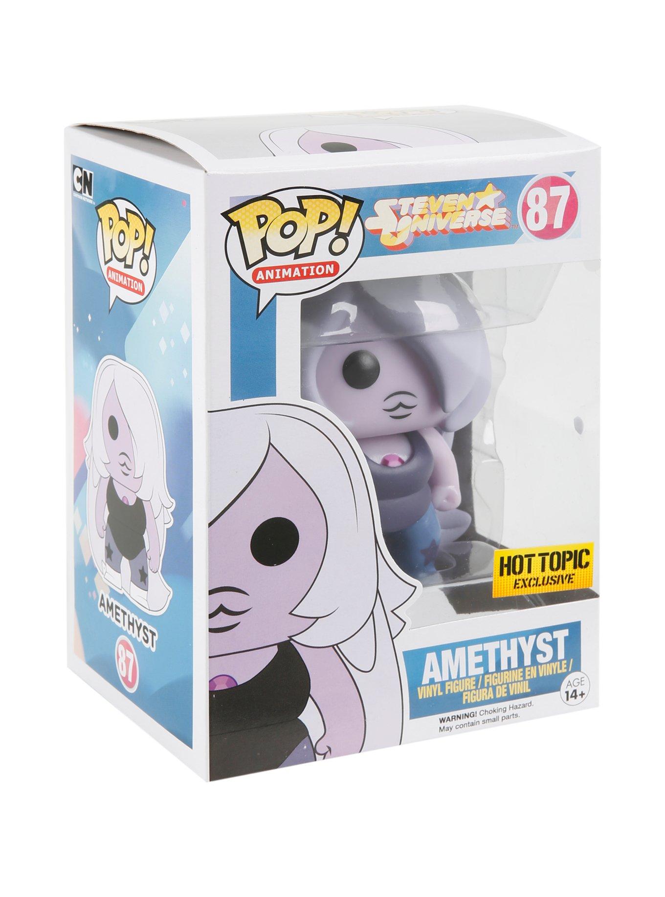 Funko Steven Universe Pop! Animation Glow-In-The-Dark Amethyst Vinyl Figure Hot Topic Exclusive, , hi-res