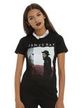 James Bay Hat Girls T-Shirt, BLACK, hi-res
