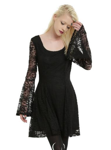 sexy dress birthday A Line Long Sleeves V Neck Lace Black Prom Dresses with Split, V Neck Long  Sleeves Black Lace Formal Dresses, Black Lace Evening Dresses
