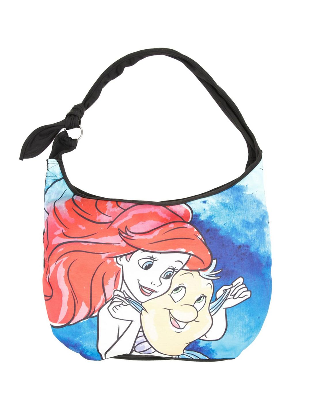 Disney The Little Mermaid Ariel & Flounder Watercolor Hobo Bag, , hi-res