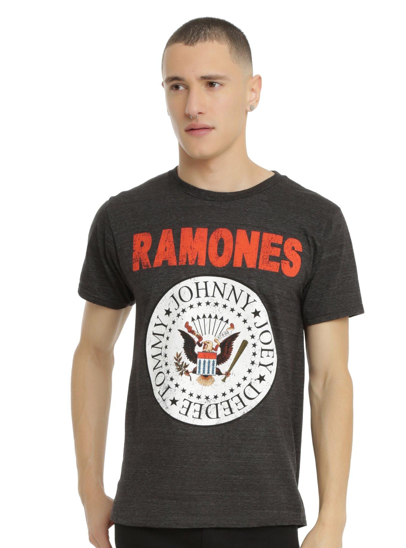 Ramones Seal T-Shirt, HEATHER GREY, hi-res