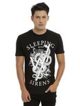 Sleeping With Sirens Snake Logo T-Shirt, BLACK, hi-res