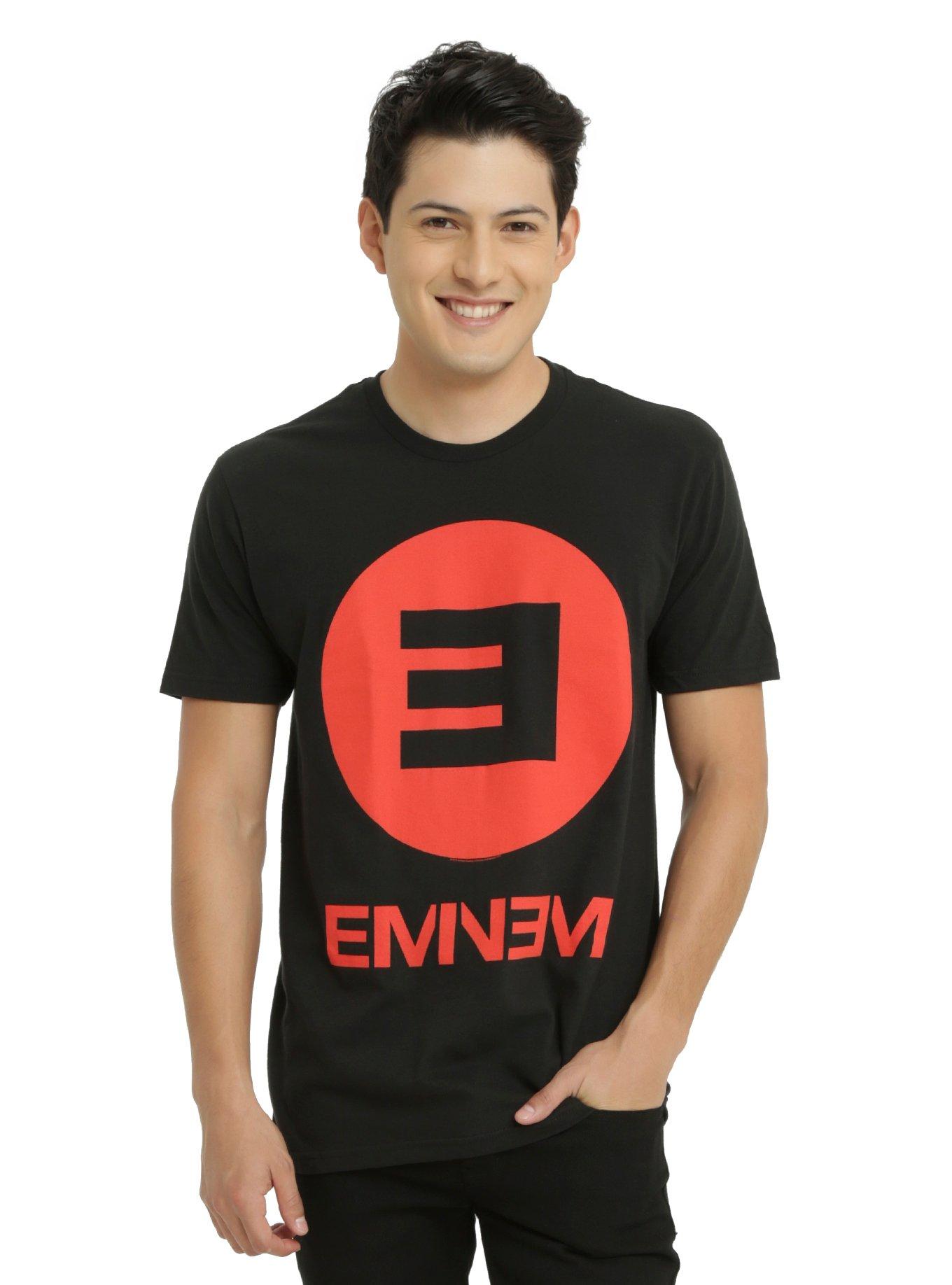 Eminem E Circle Logo T-Shirt, BLACK, hi-res