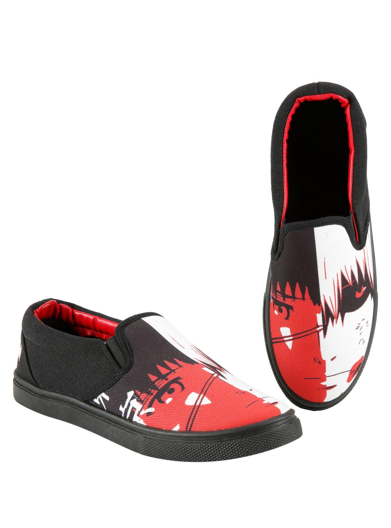 Tokyo Ghoul Ken Kaneki Slip-Ons, BLACK, hi-res