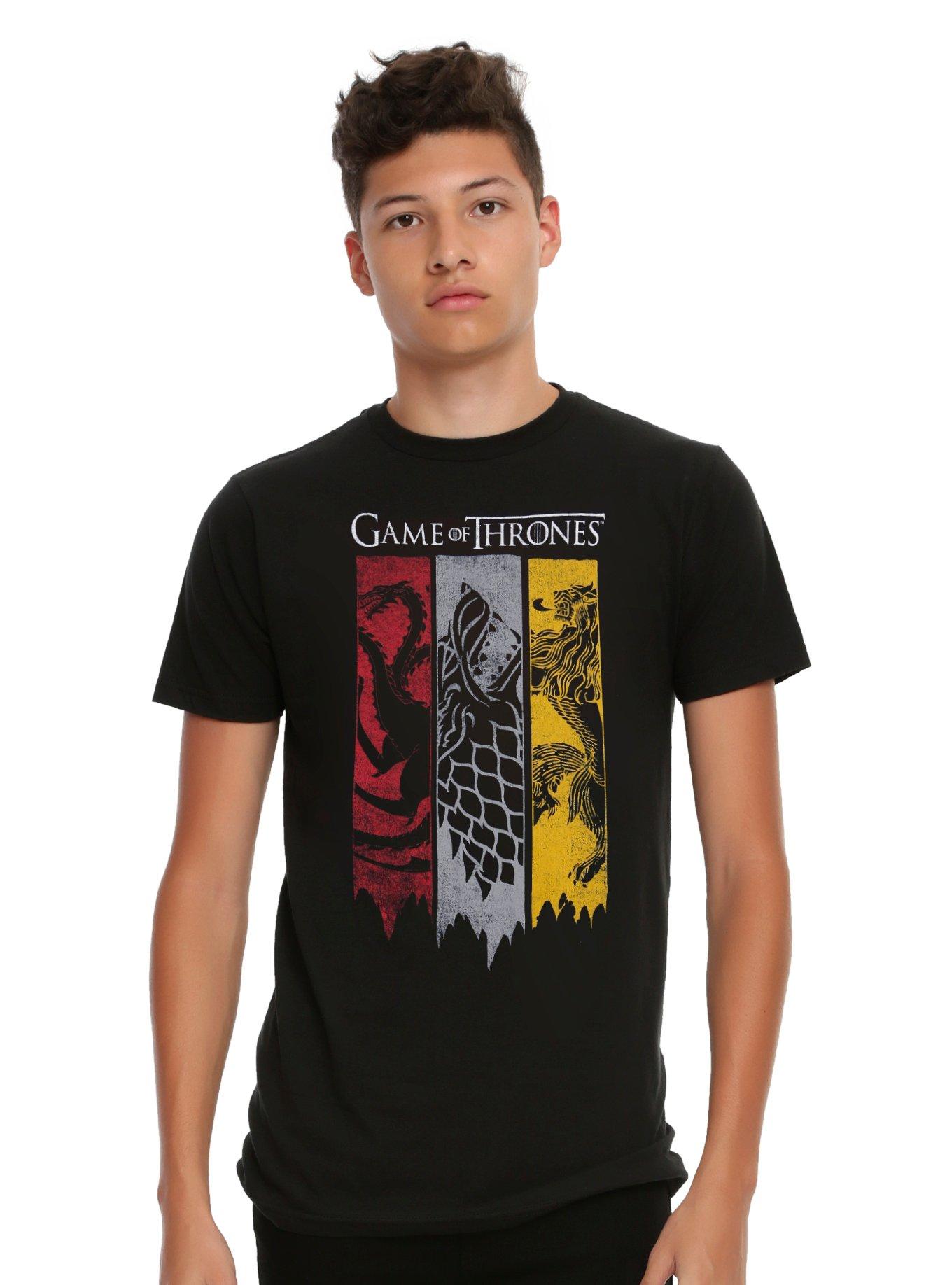 Game Of Thrones House Banner T-Shirt, BLACK, hi-res
