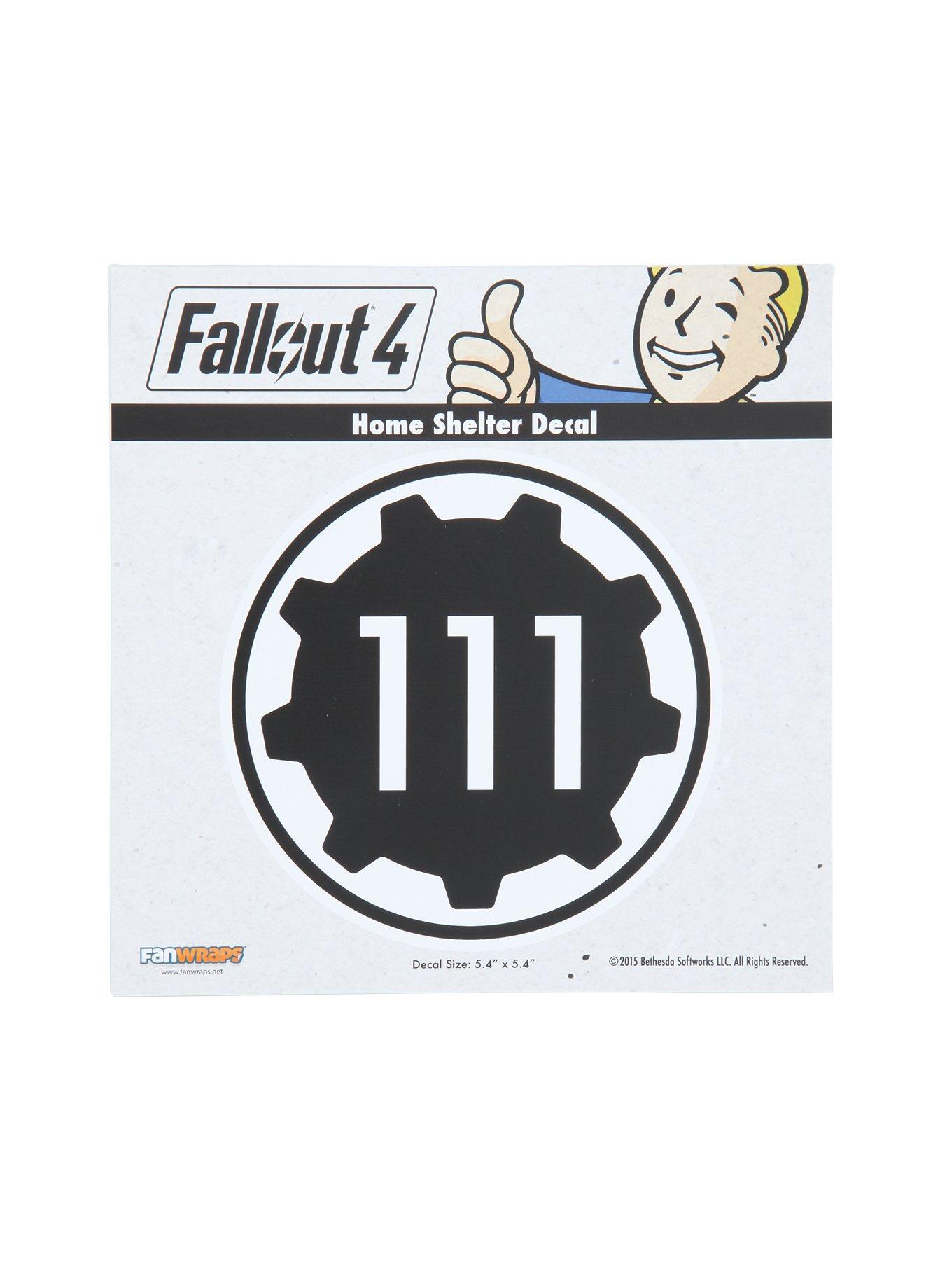 Fallout 4 Vault 111 Car Decal Hot Topic