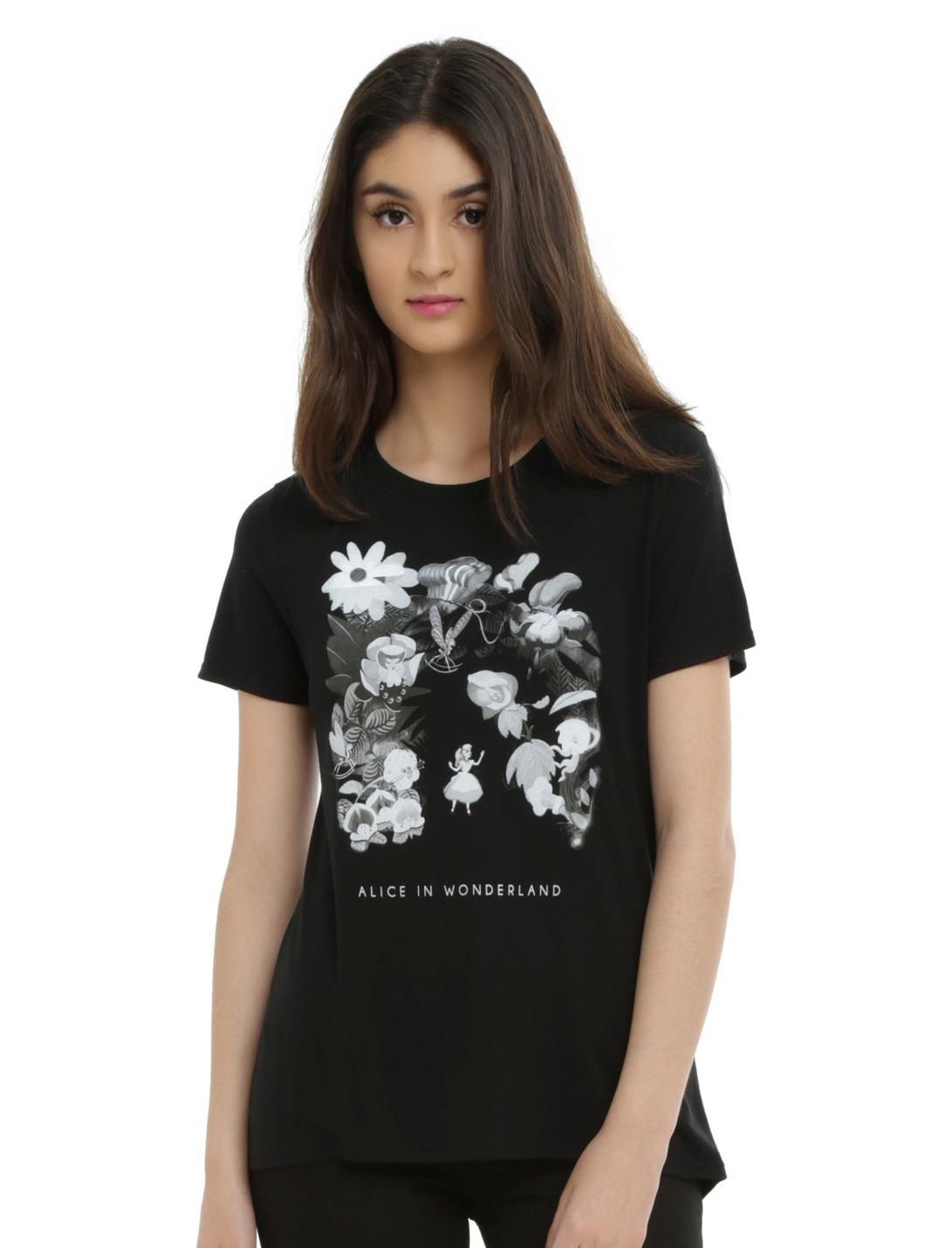 Disney Alice In Wonderland Flowers Girls T-Shirt, , hi-res