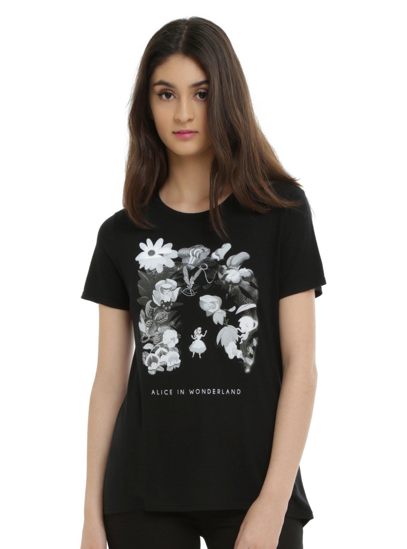 Disney Alice In Wonderland Flowers Girls T-Shirt, , hi-res