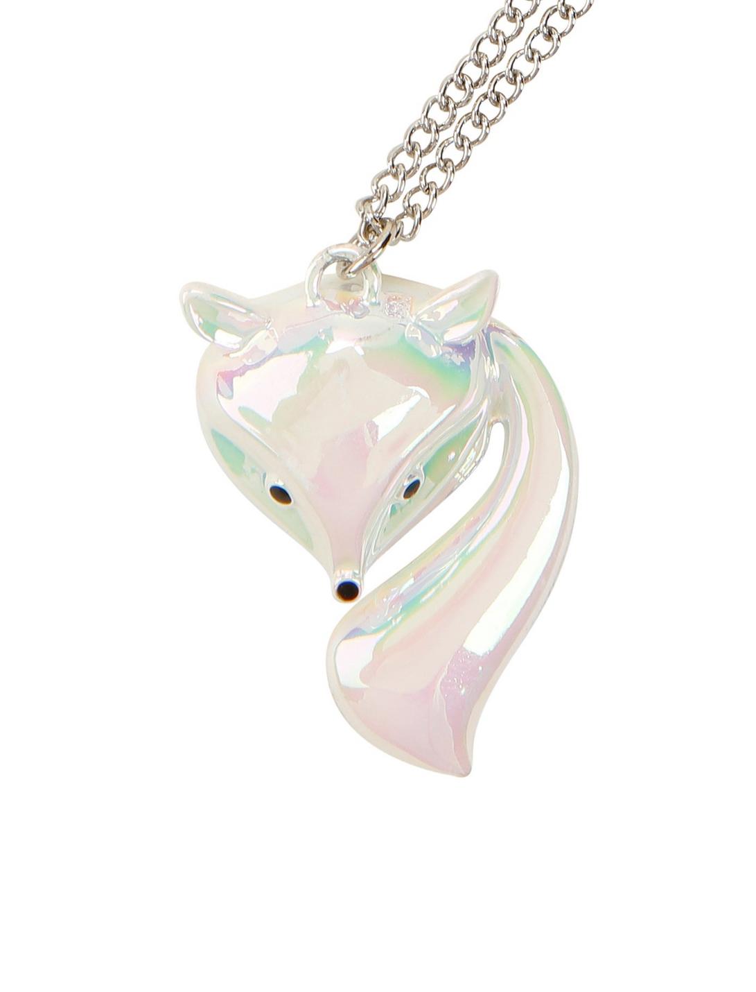 Blackheart Opal Fox Necklace, , hi-res