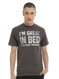 Great In Bed Sleep T-Shirt, CHARCOAL HEATHER, hi-res