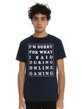 Sorry Online Gaming T-Shirt, NAVY, hi-res