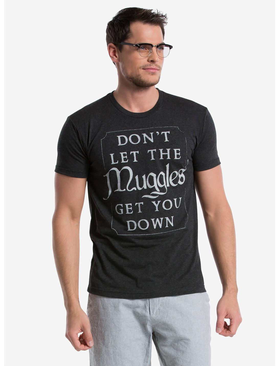 Harry Potter Don’t Let The Muggles Get You Down T-Shirt, VINTAGE BLACK, hi-res